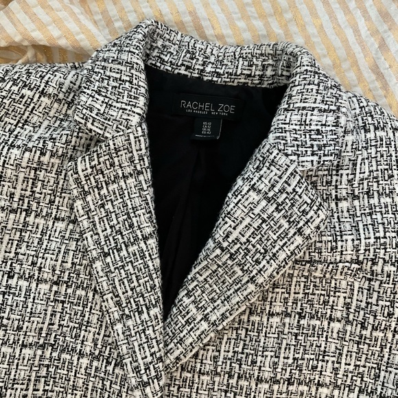 Rachel Zoe Tweed Cropped Career Jacket - Picture 2 of 15